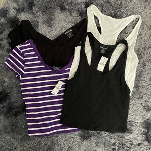4 Crop tops - Small